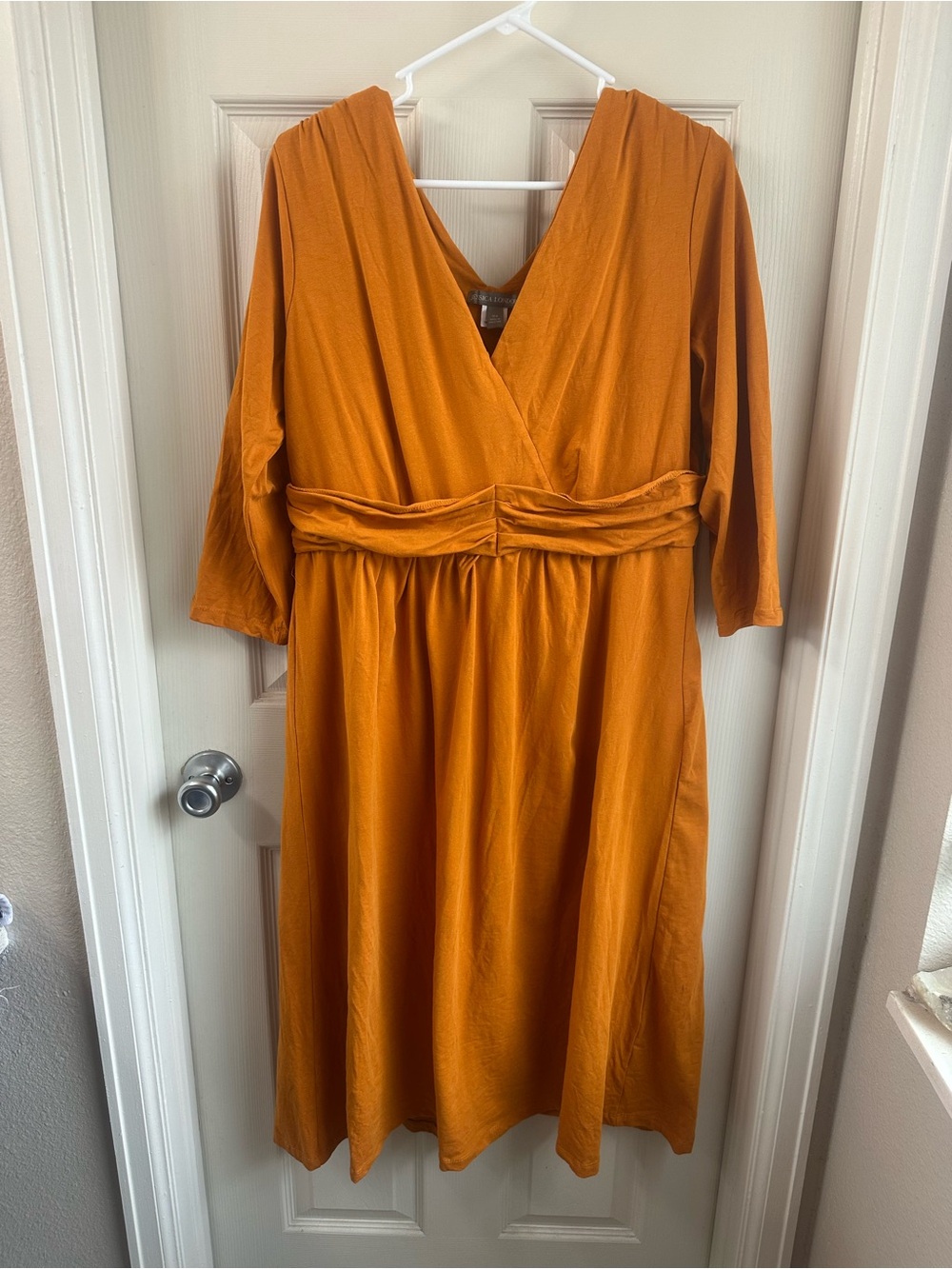 Jessica London Wrap-Style Midi Dress